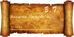 Bazarea Tankréd névjegykártya